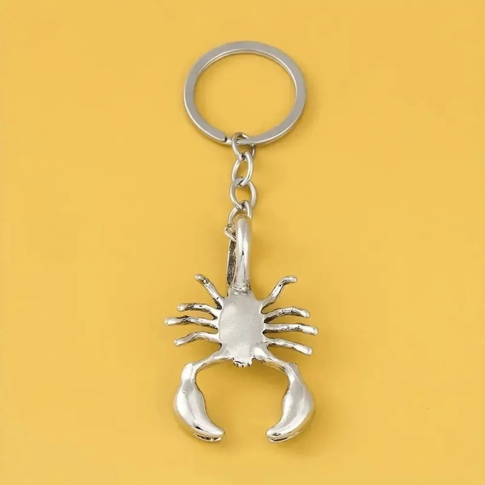 Scorpion Charm Stainless Steel Keychain Key Ring